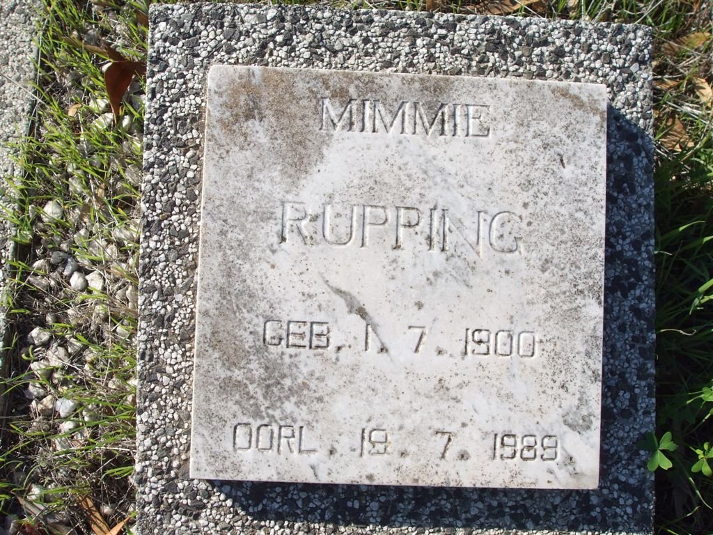 RUPPING Mimmie 1900-1989