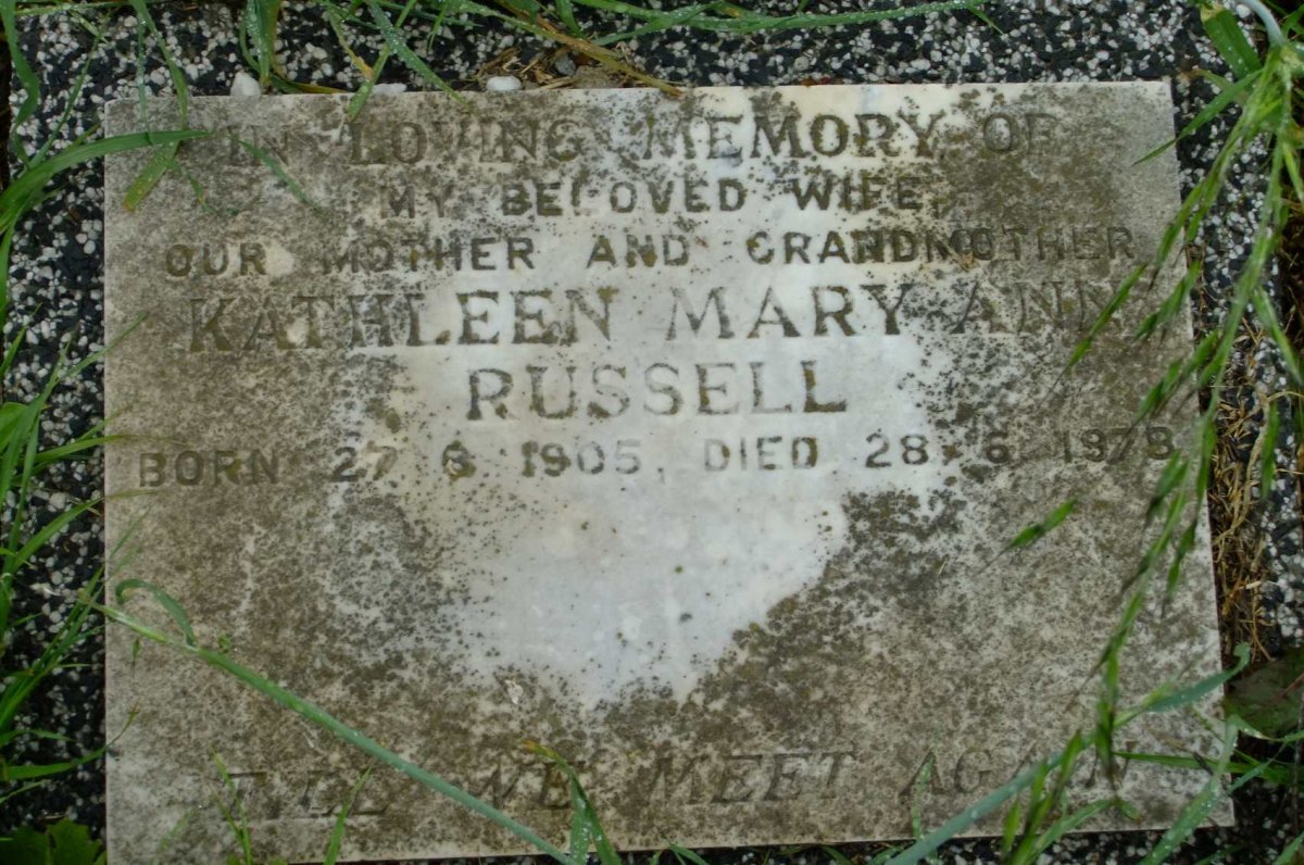 RUSSELL Kathleen Mary Ann 1905-1978