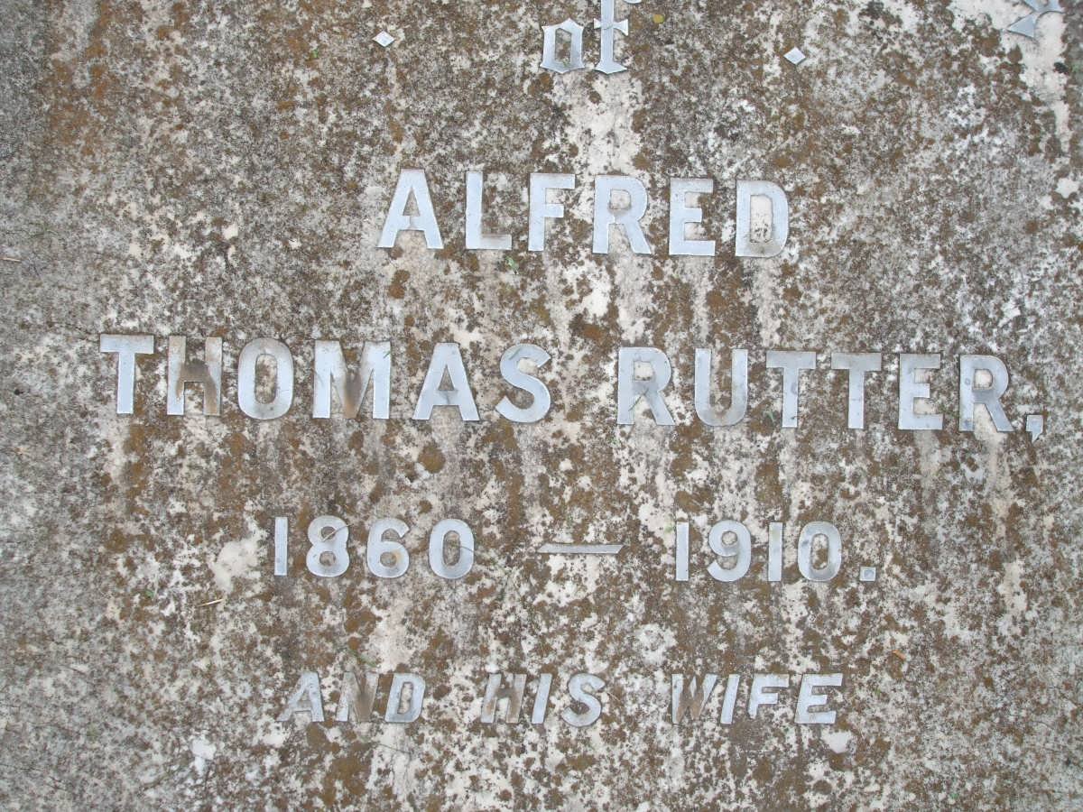 RUTTER Alfred Thomas 1860-1910