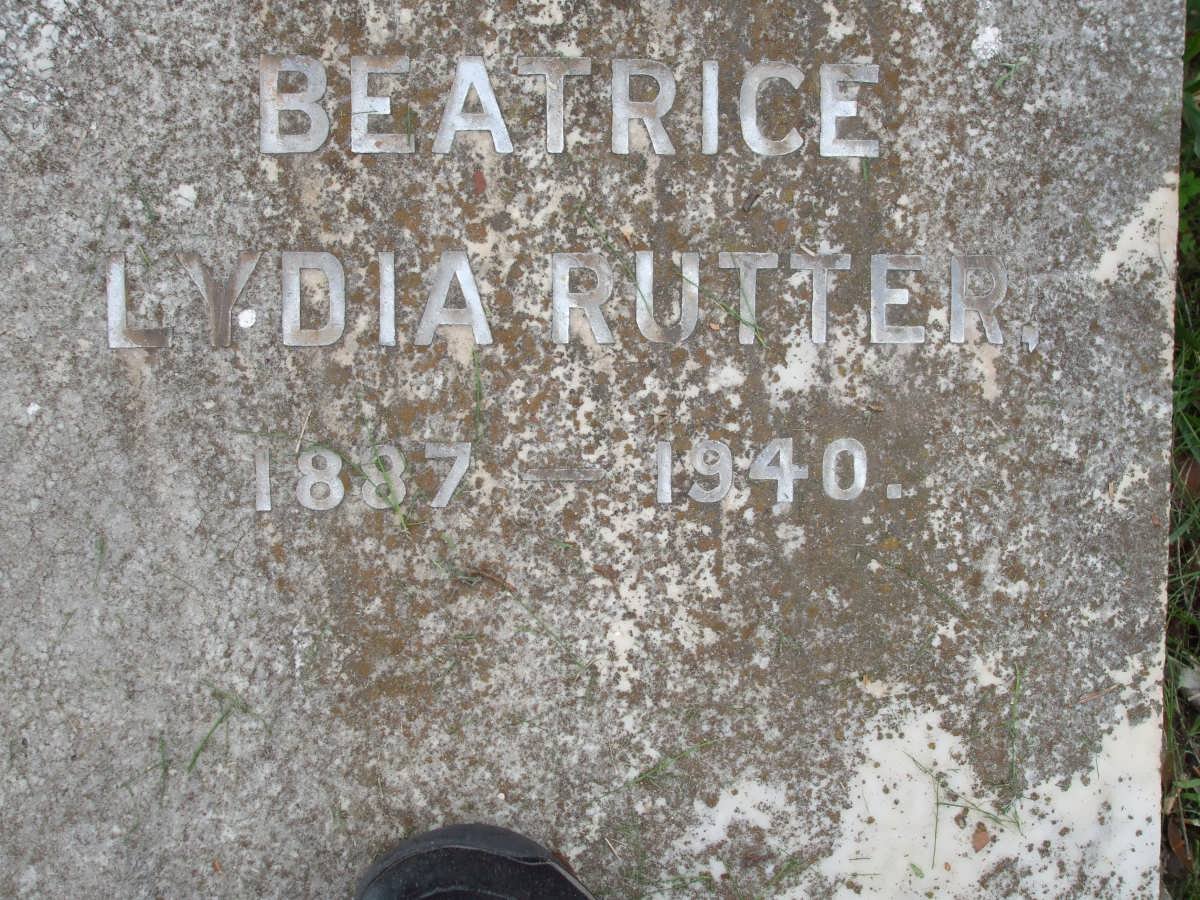 RUTTER Beatrice Lydia 1887-1940