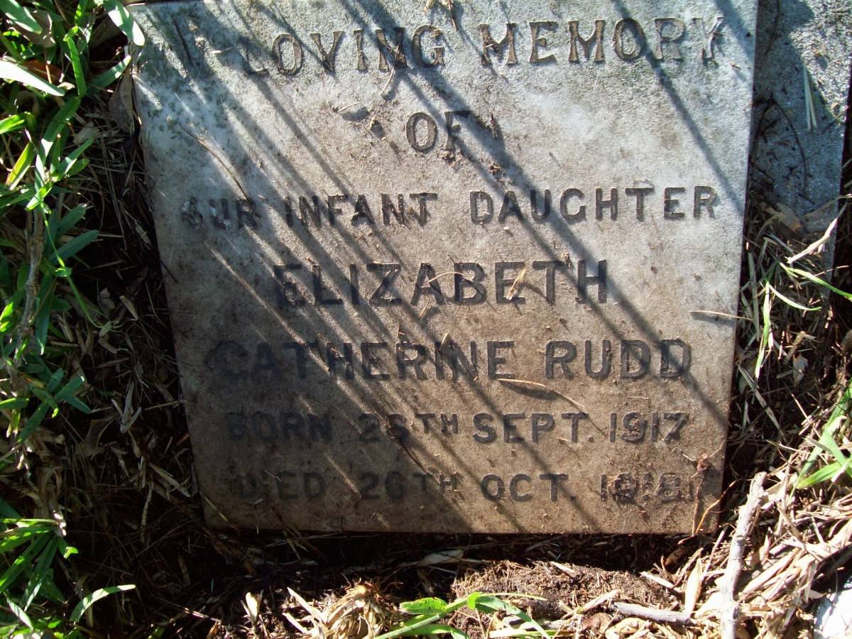 RUDD Elizabeth Catherine 1917-1918