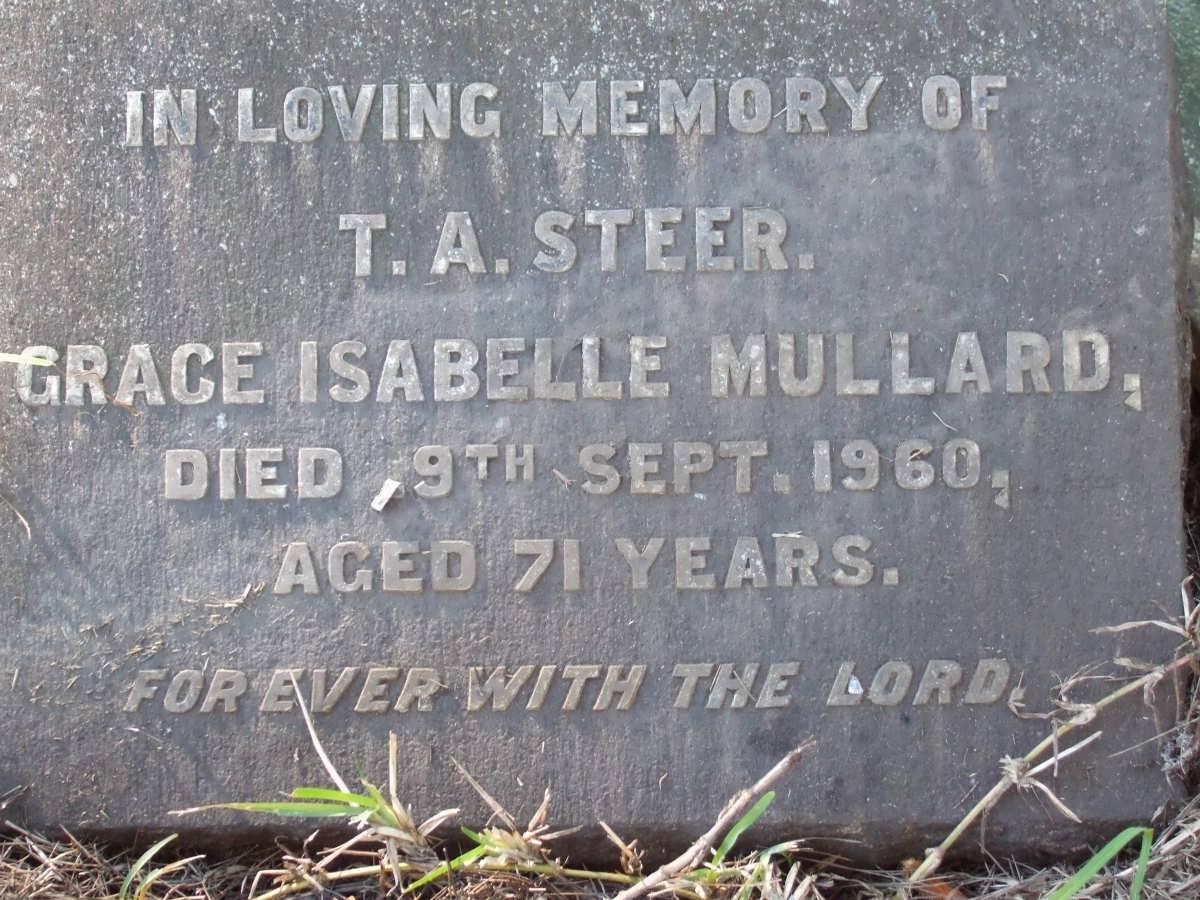 STEER T.A. :: MULLARD Grace Isabelle - 1960