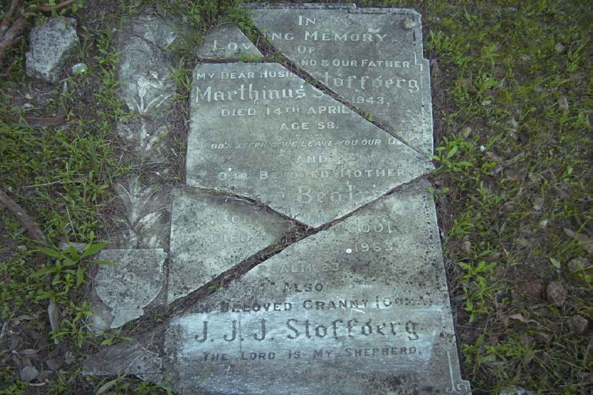 STOFFBERG Marthinus -1943 &amp; Beatrix -1963 :: STOFFBERG J.J.J.