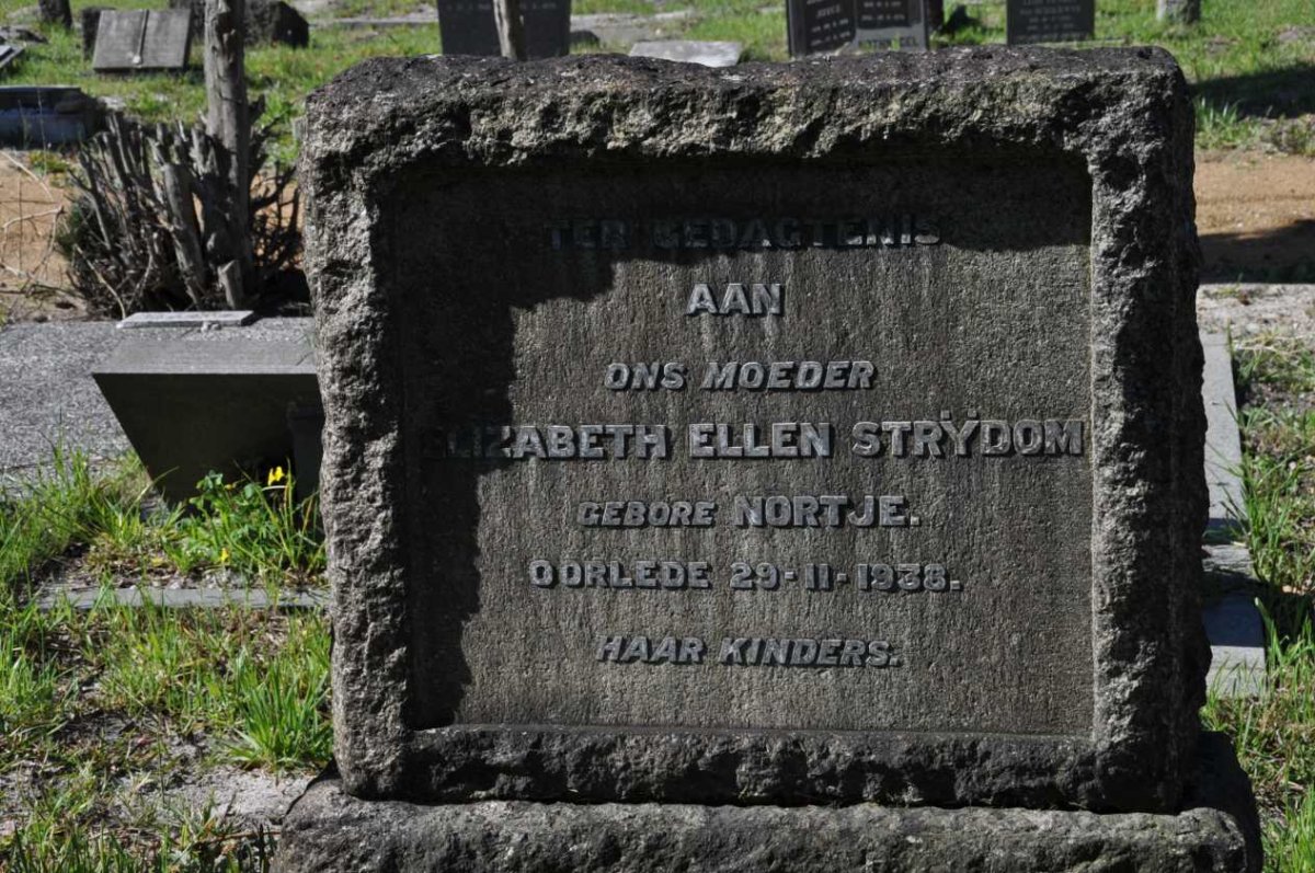 STRYDOM Elizabeth Ellen nee NORTJE -1938