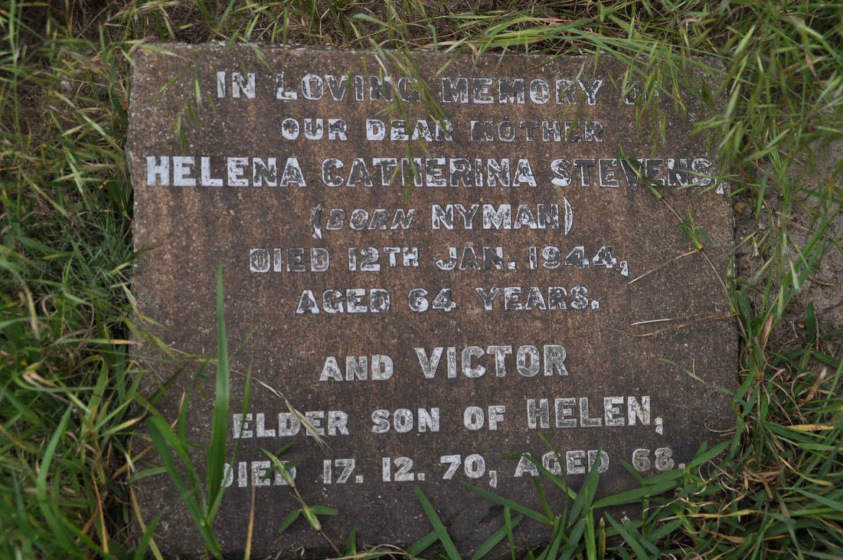 STEVENS Helena Catherina nee NYMAN -1944 :: STEVENS Victor -1970
