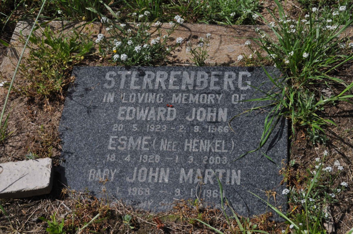 STERRENBERG Edward John 1923-1966 &amp; Esme HENKEL 1928-2003 :: STERRENBERG John Martin 1968-1969