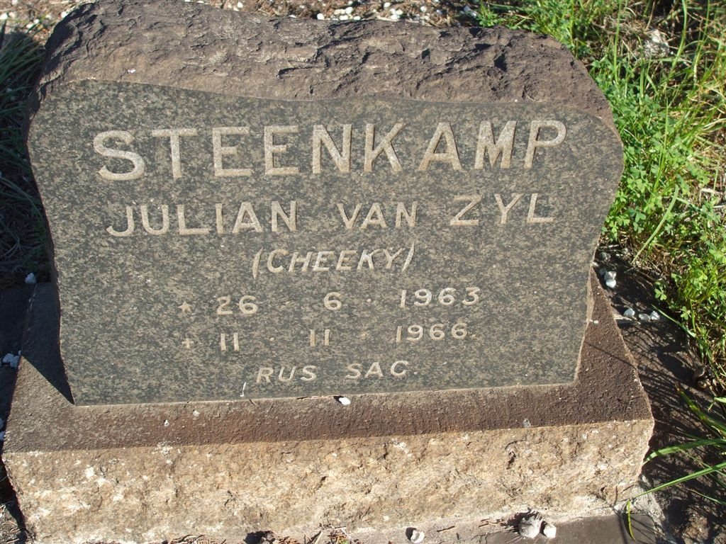 STEENKAMP Julian van Zyl 1963-1966