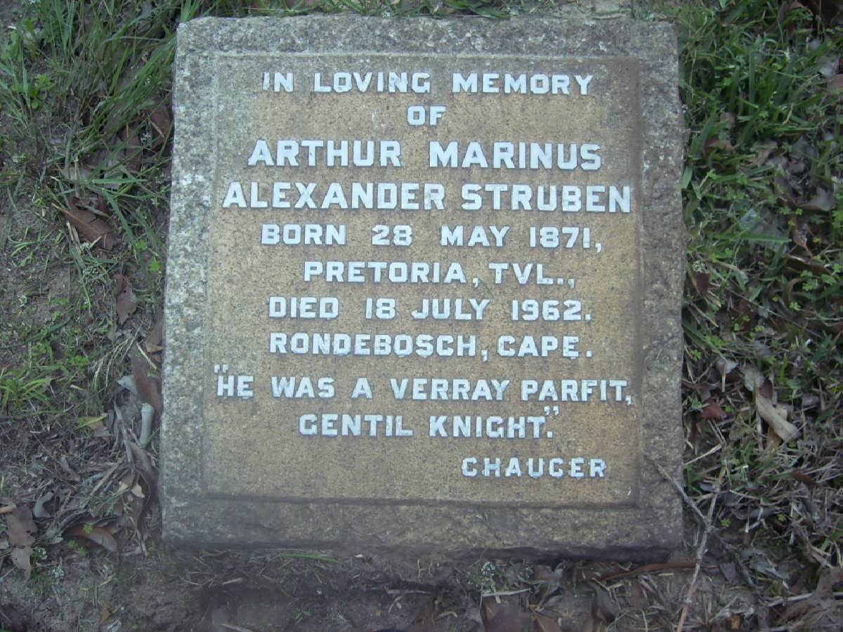 STRUBEN Arthur Marinus Alexander 1871-1962