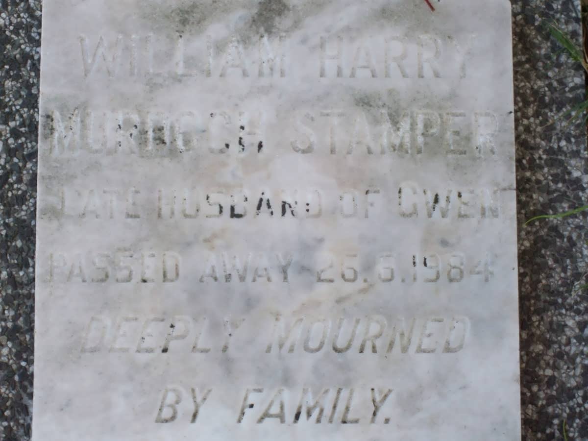 STAMPER William Harry Murdoch -1984