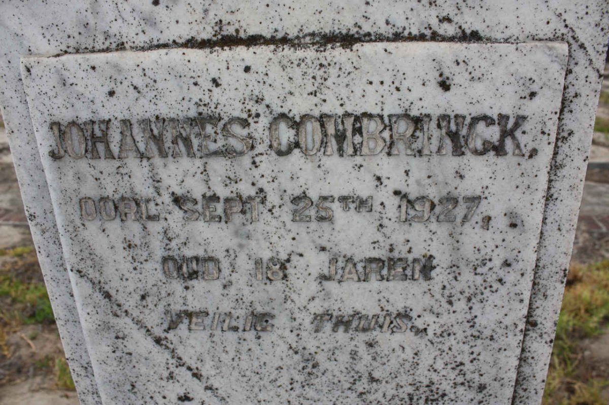 COMBRINCK Johannes -1927
