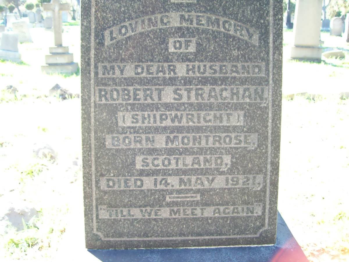 STRACHAN Robert -1921