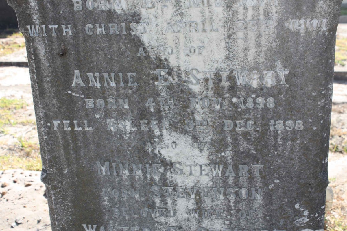 STEWART Annie E. 1898-1898