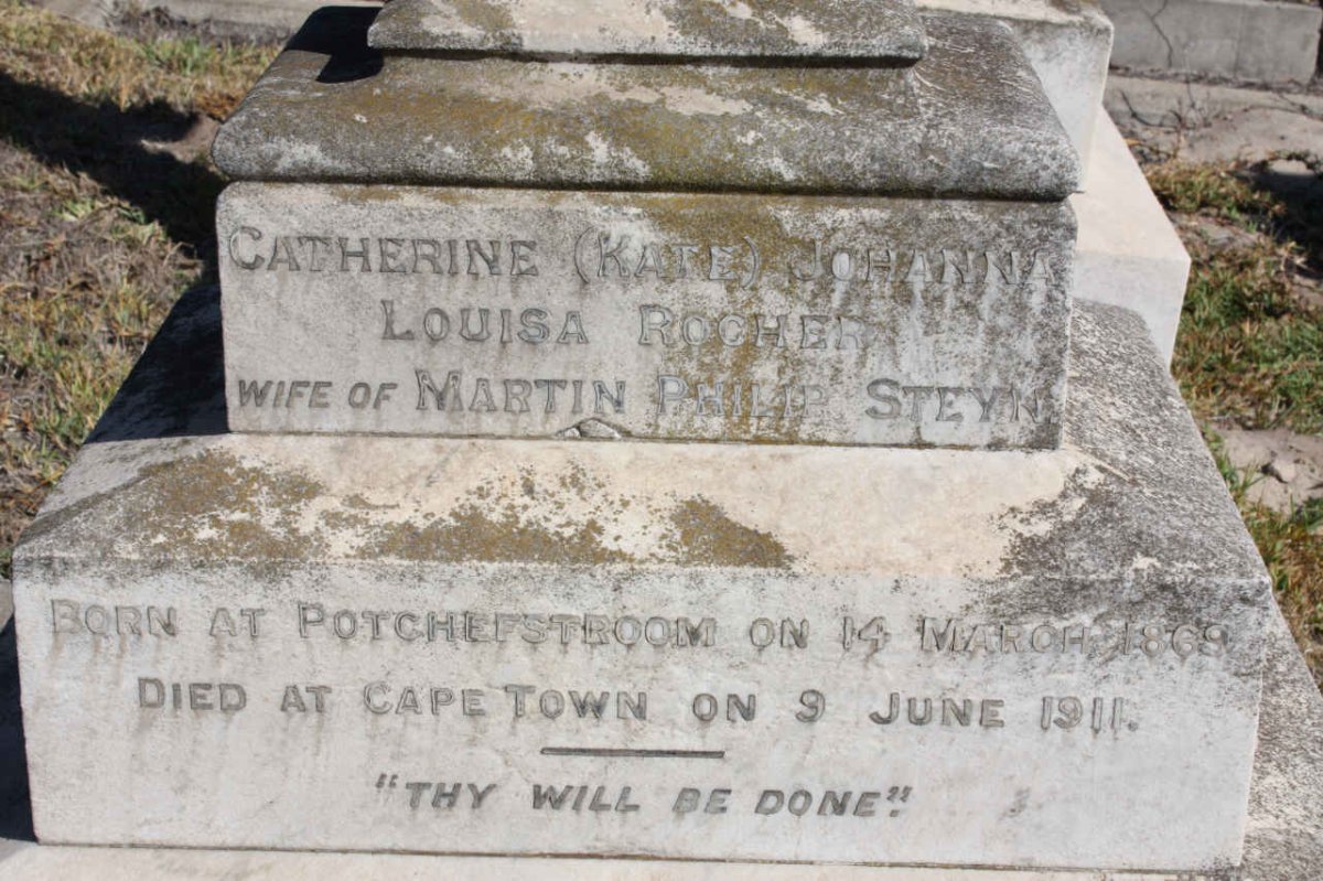 STEYN Catherine Johanna Louisa nee ROCHER 1869-1911