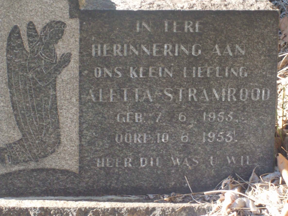STAMROOD Aletta 1953-1953