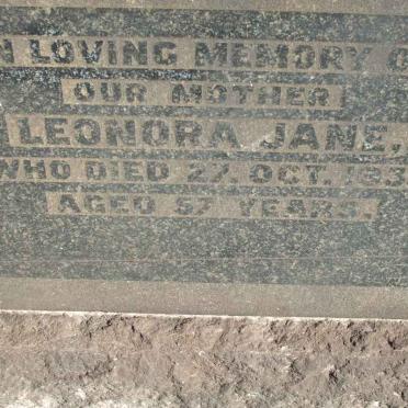 STACEY Leonora Jane -1933