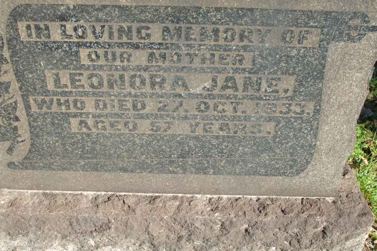 STACEY Leonora Jane -1933