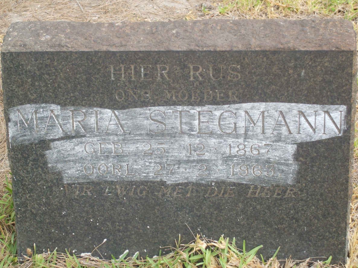 STEGMANN Maria 1867-1963