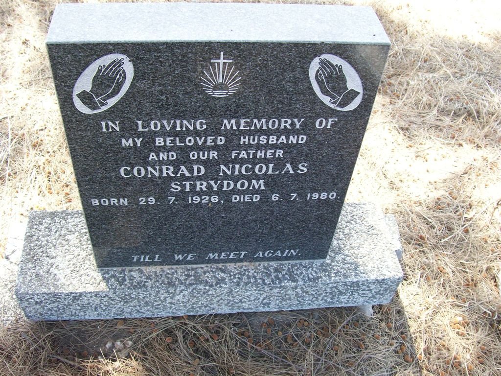 STRYDOM Conrad Nicolas 1926-1980