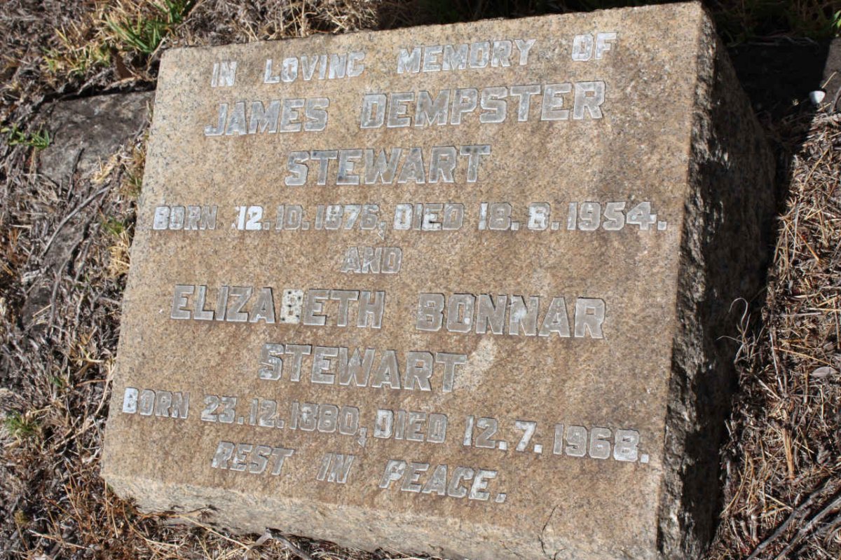 STEWART James Dempster 1876-1954 &amp; Elizabeth BONNAR 1880-1968