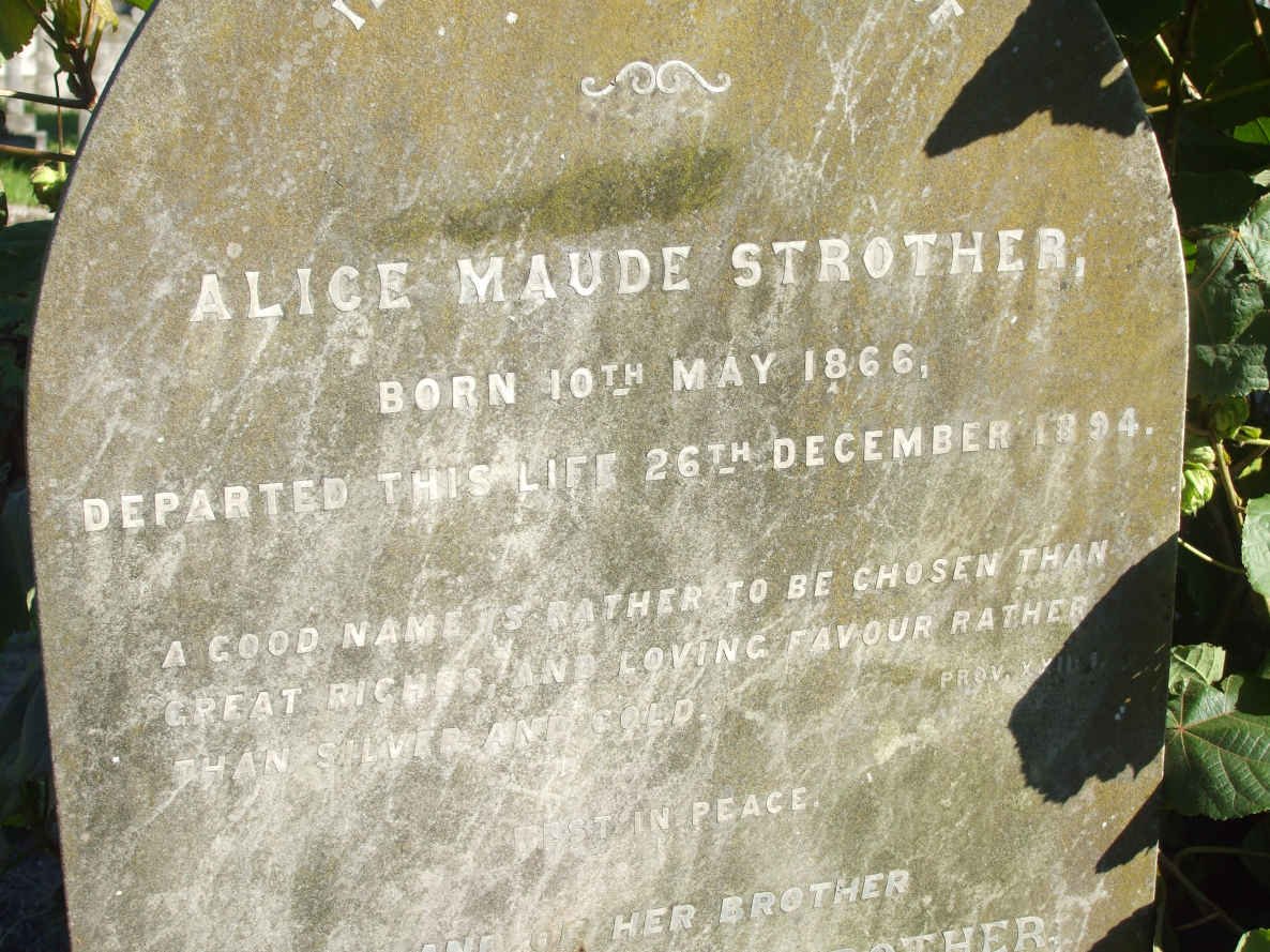 STROTHER Alice Maud 1866-1894
