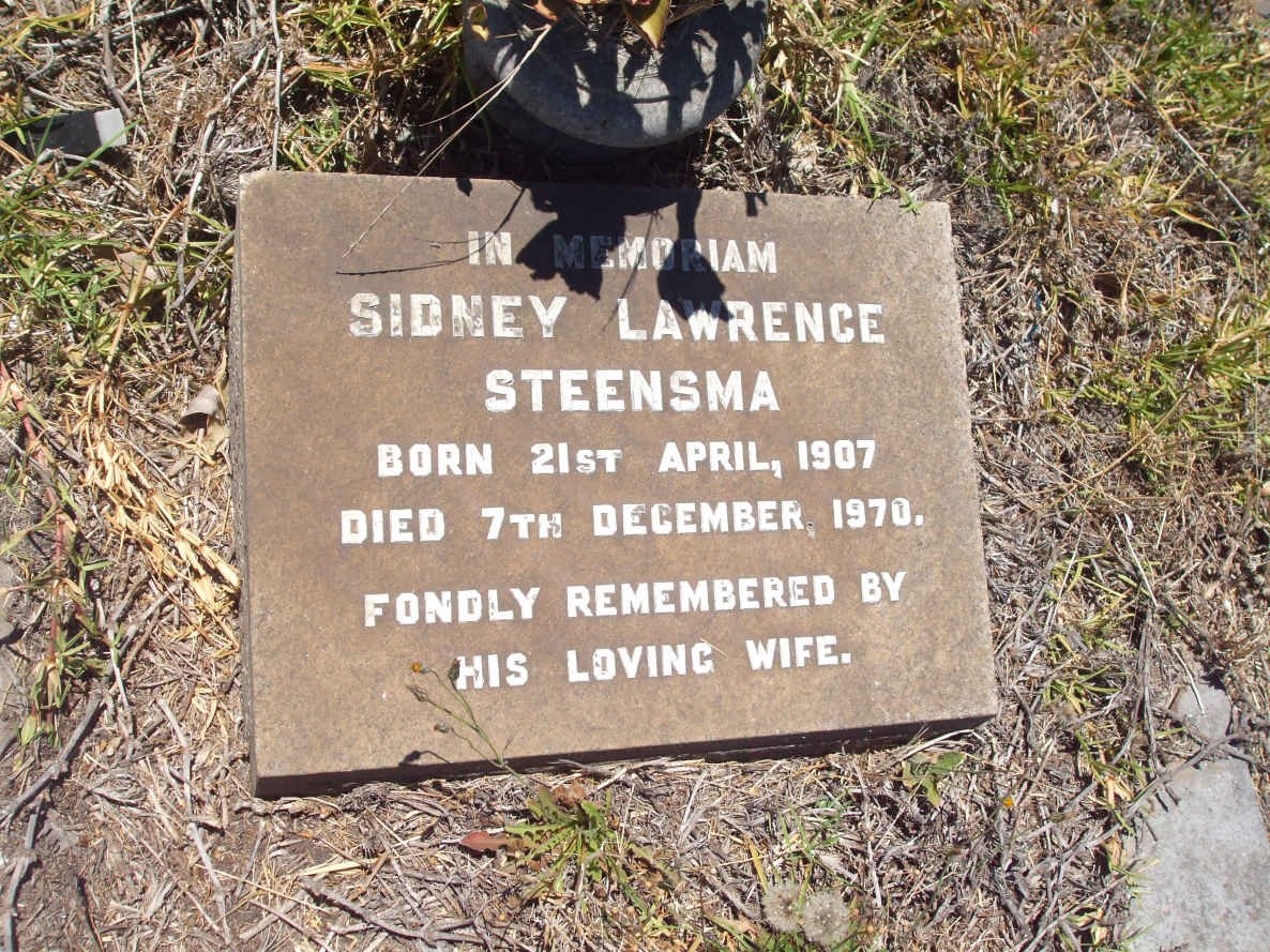 STEENSMA Sidney Lawrence 1907-1970