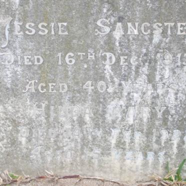 SANGSTER Jessie -1913 :: SANGSTER Hilda Mary -1922