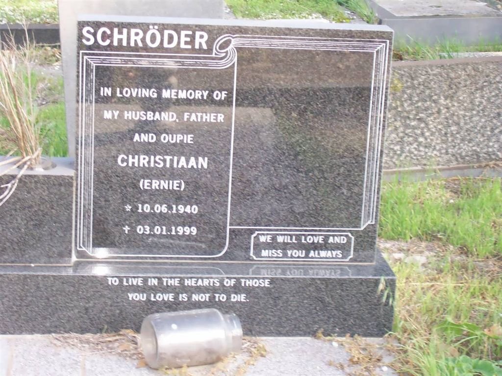 SCHRÖDER Christiaan 1940-1999