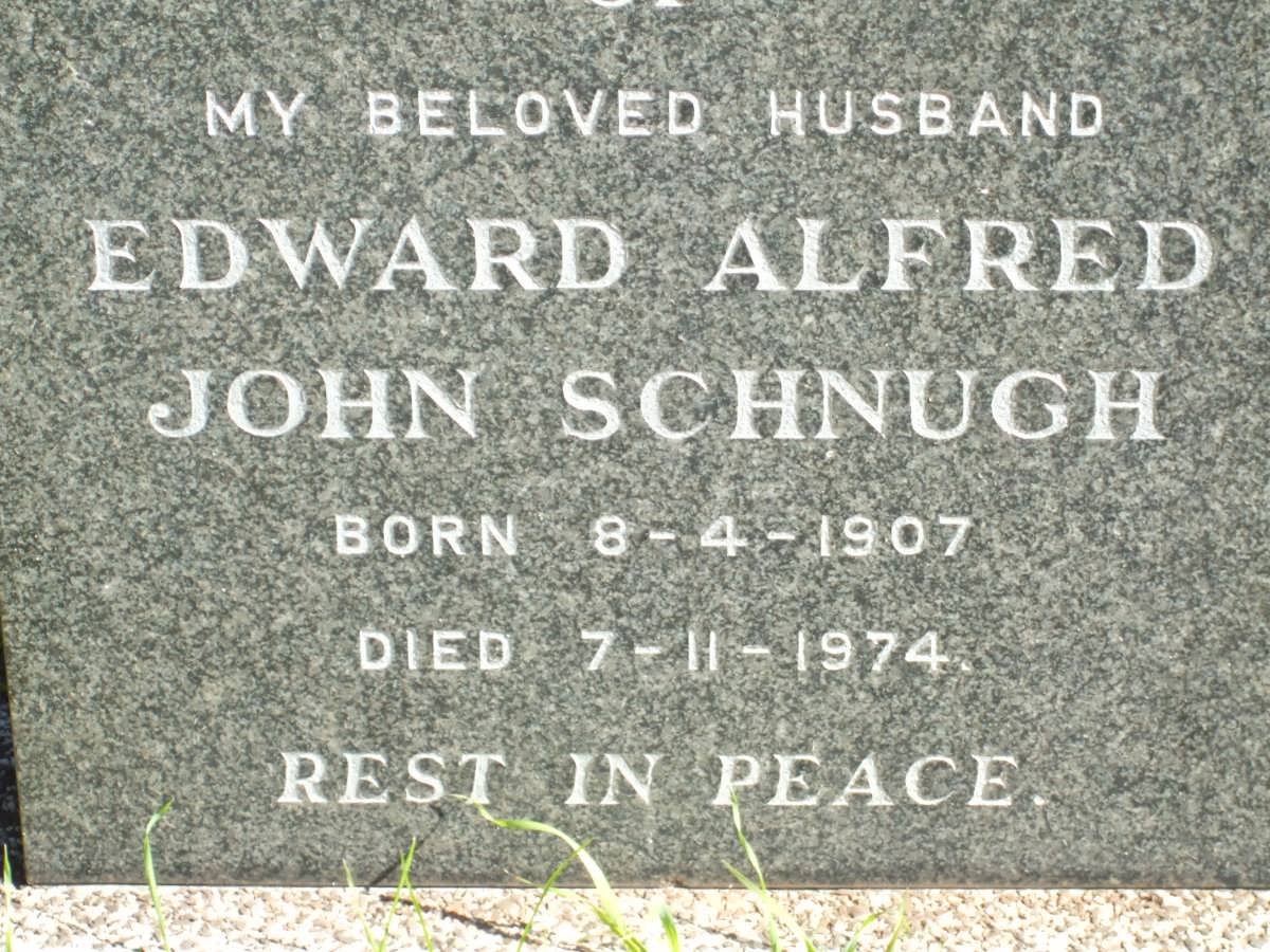 SCHNUGH Edward Alfred John 1907-1974