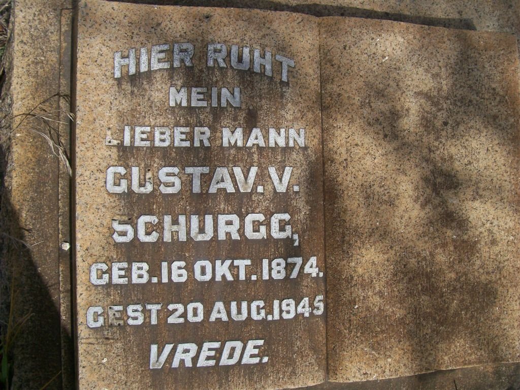 SCHURGG Gustav V. 1874-1945
