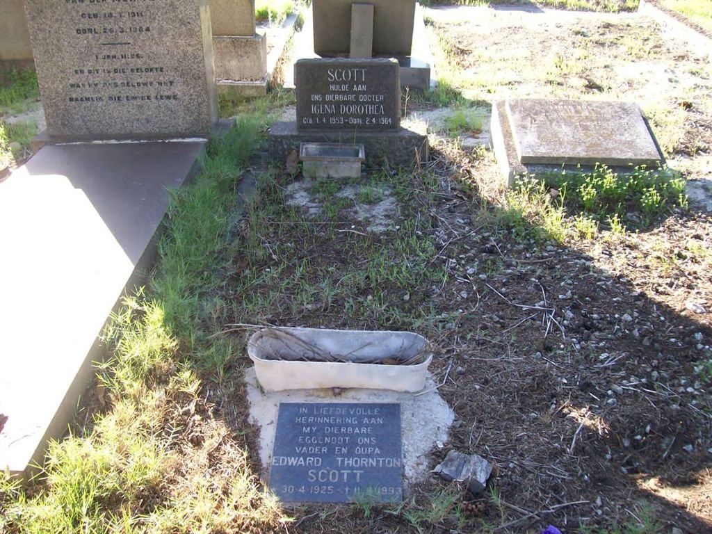 SCOTT Edward Thornton 1925-1993 :: SCOTT Igena Dorothea 1953-1964