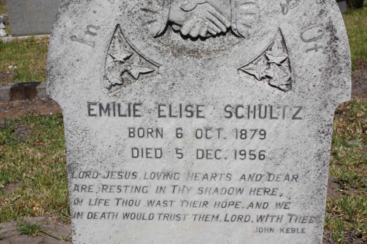 SCHULTZ  Emilie Elise 1879-1956