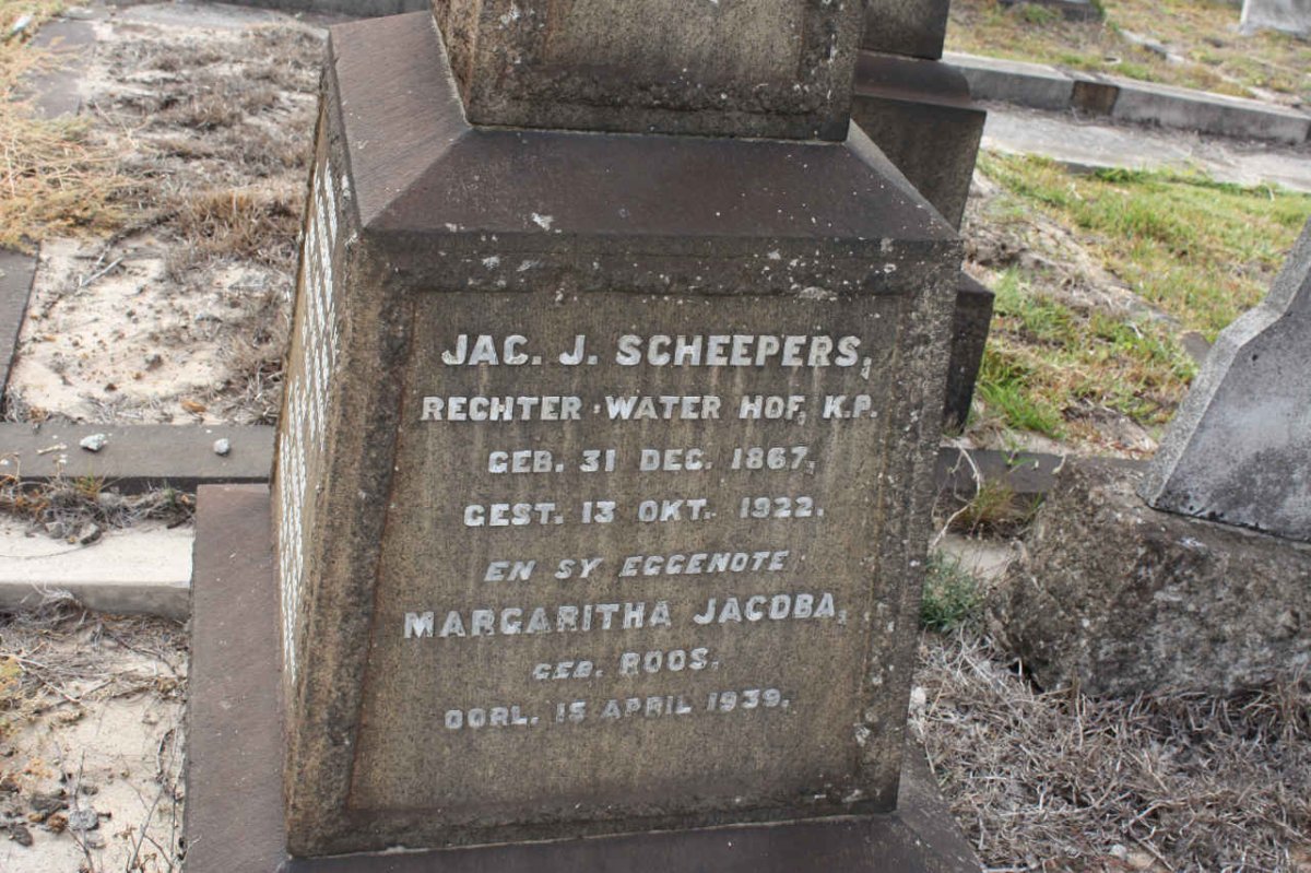 SCHEEPERS Jac. J. 1867-1922 &amp; Margaritha Jacoba ROOS -1939