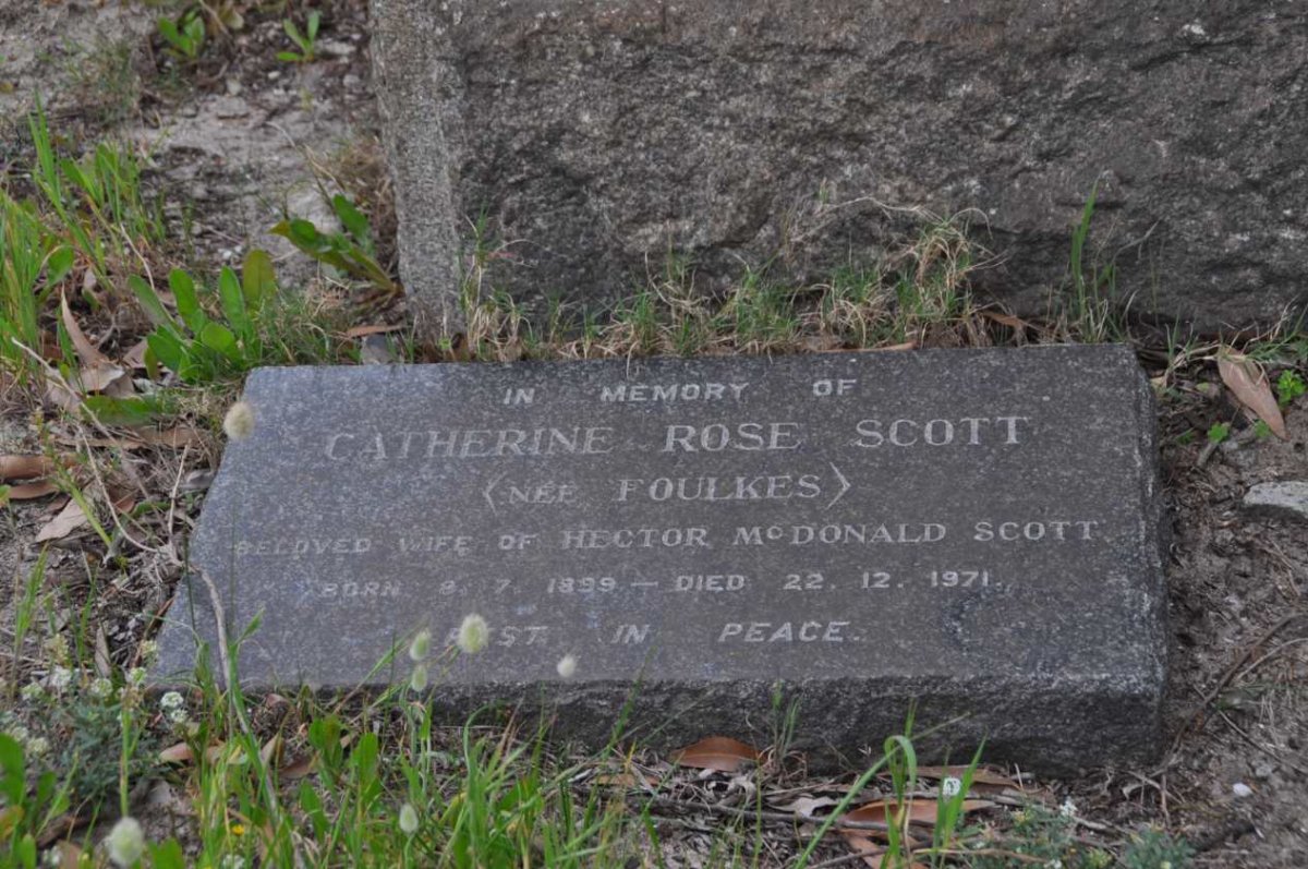SCOTT Catherine Rose nee FOULKES 1899-1971