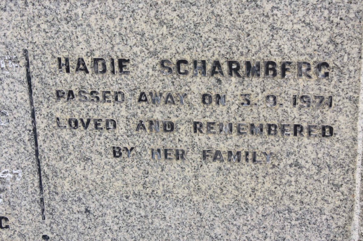 SCHARMBERG Hadie -1971