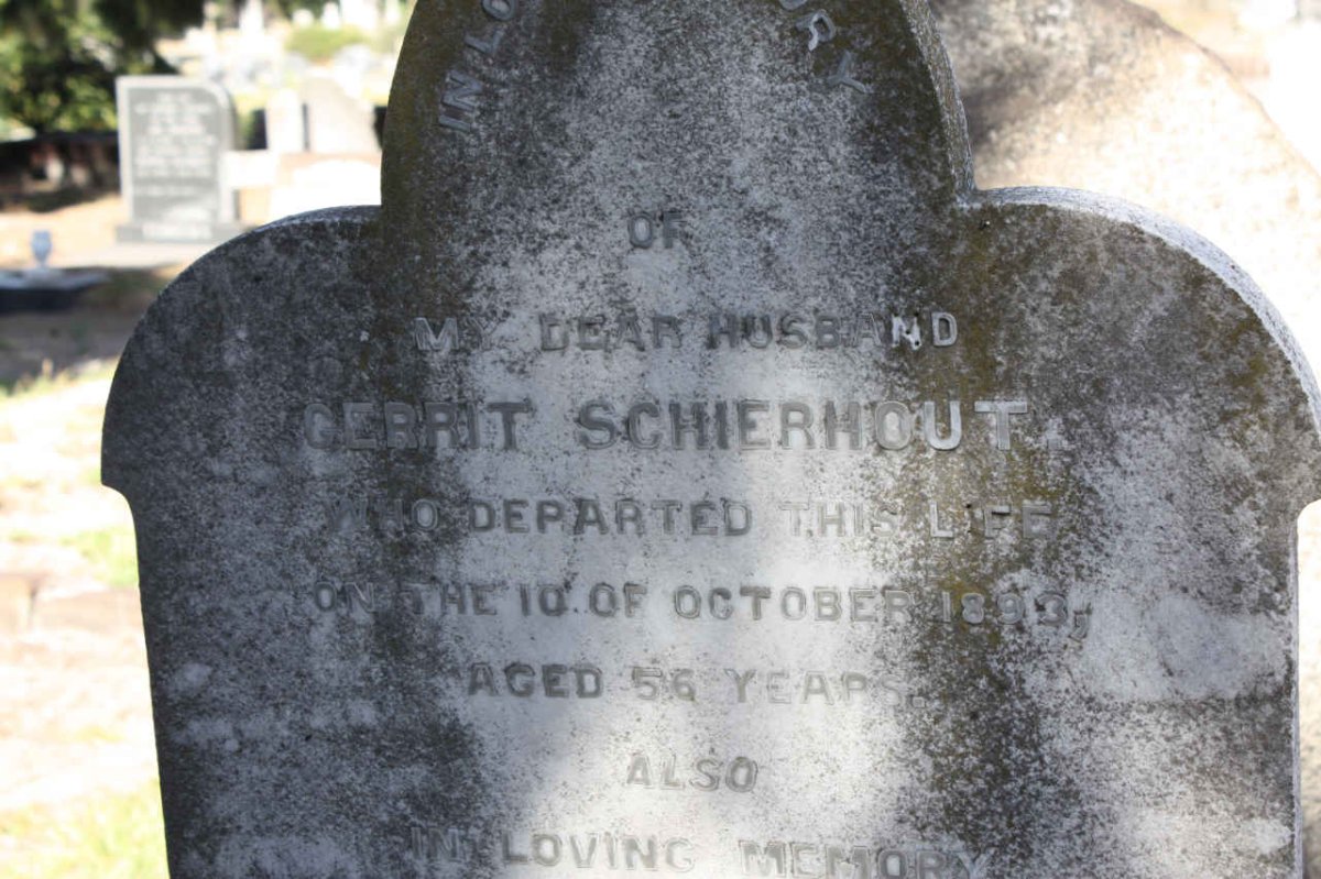 SCHIERHOUT Gerrit -1893
