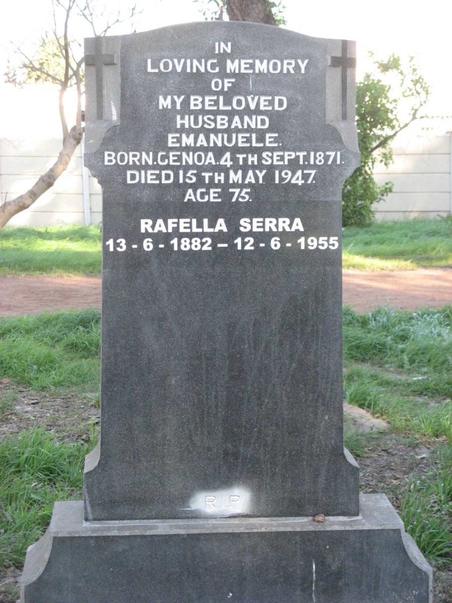 SERRA Emanuele 1871-1947 &amp; Rafella 1882-1955