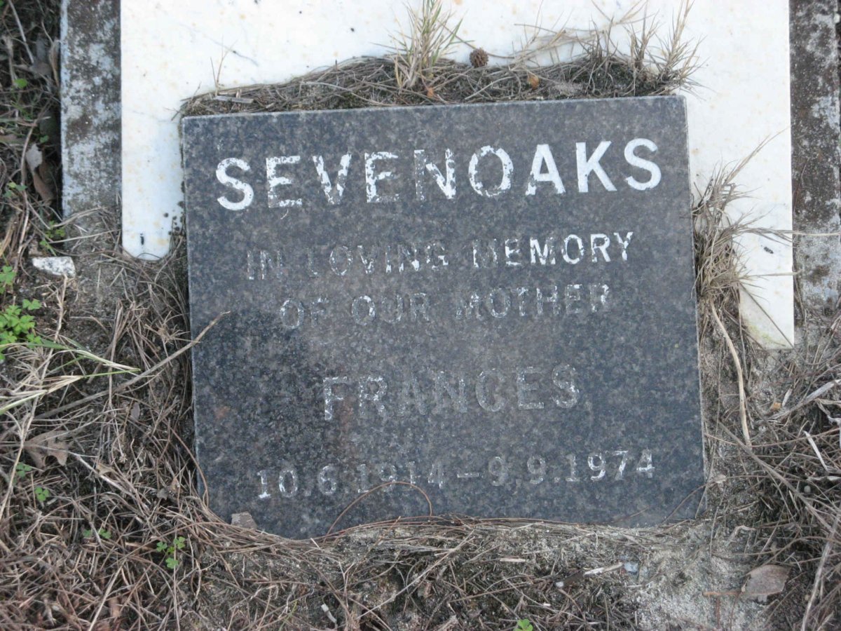 SEVENOAKS Frances 1914-1974