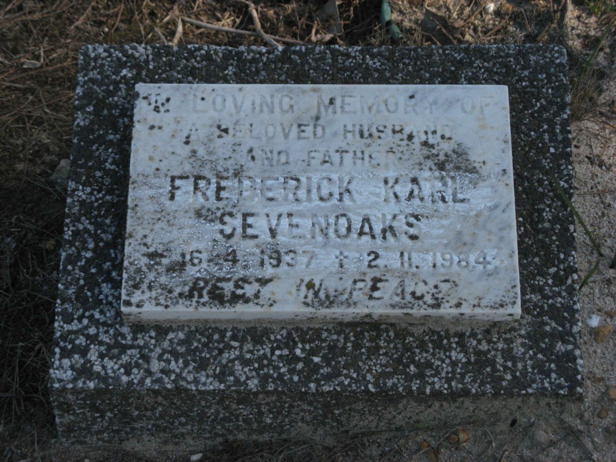 SEVENOAKS Frederick Karl 1937-1984