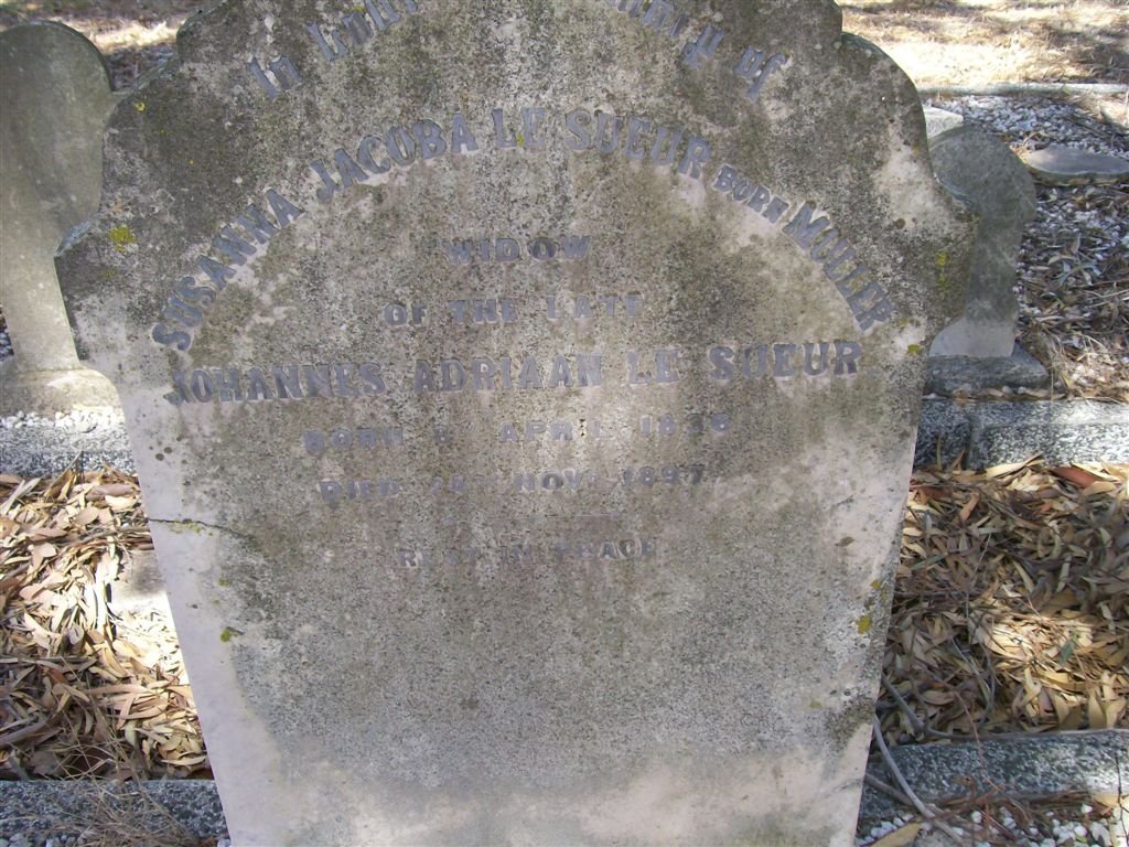 SEUER Susanna Jacoba, le nee MULLER 18??-1897