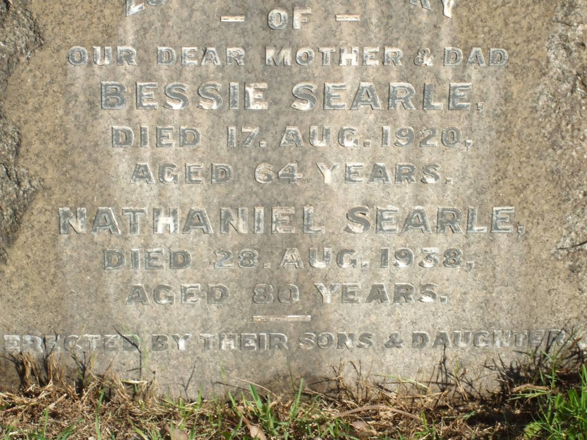 SEARLE Nathaniel -1938 &amp; Bessie -1920