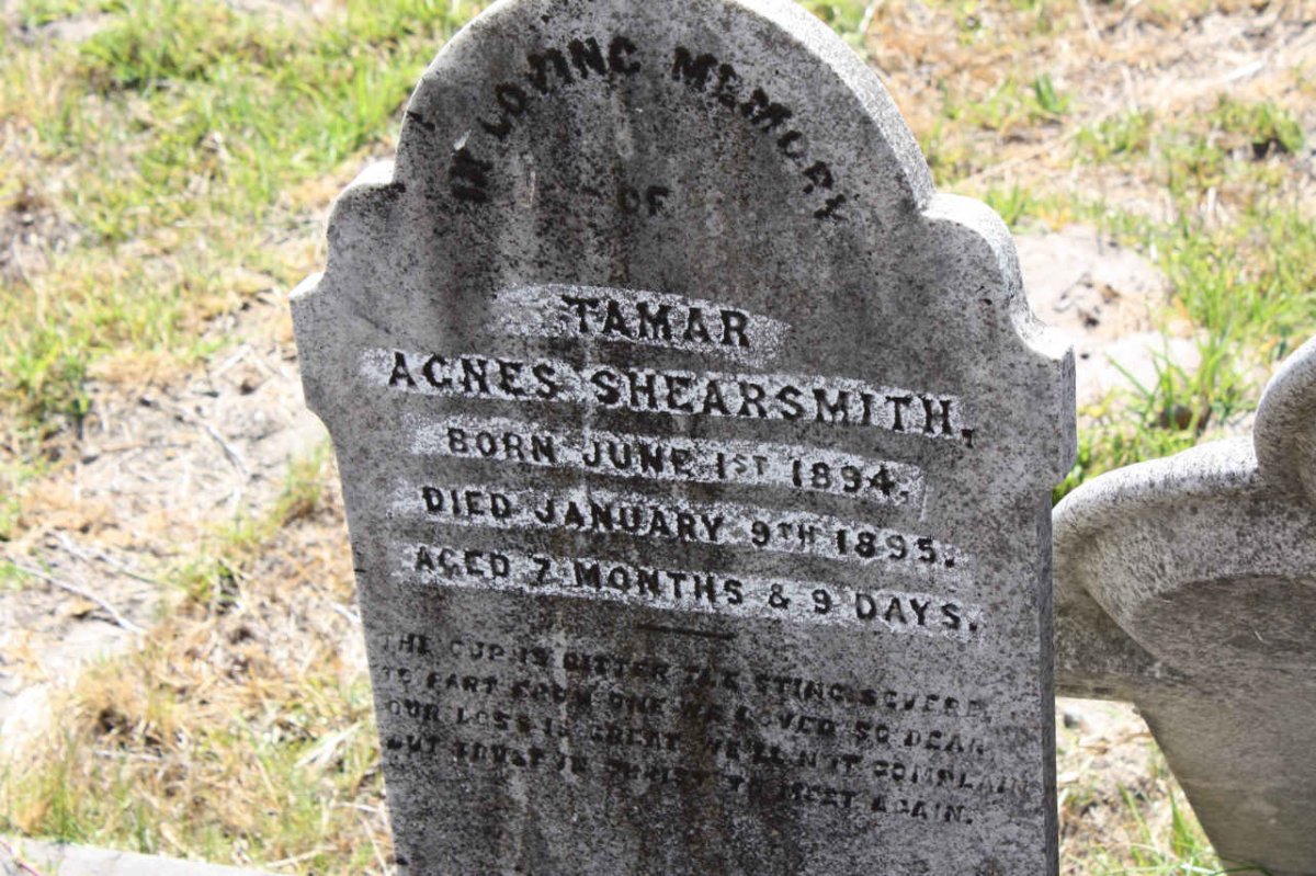 SHEARSMITH Tamar Agnes 1894-1895