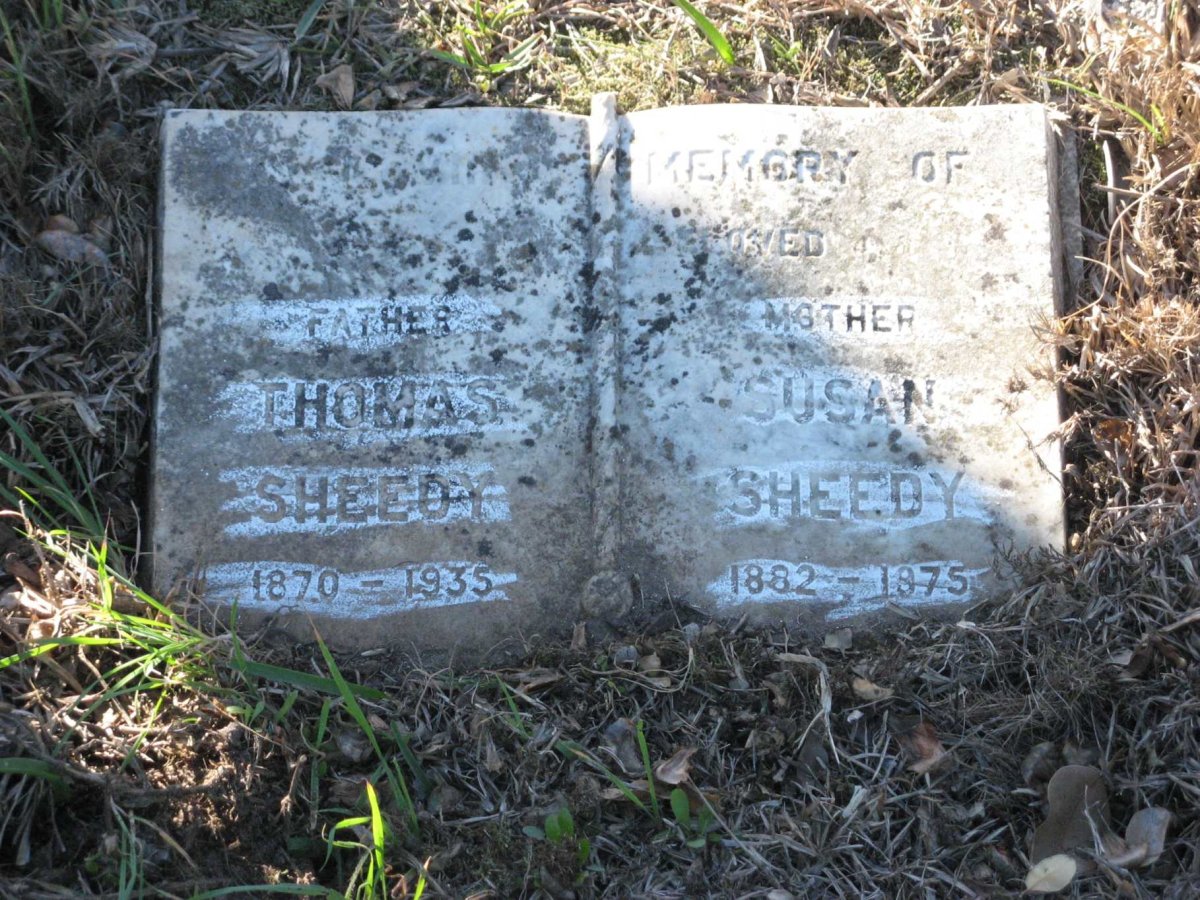 SHEEDY Thomas 1870-1935 &amp; Susan 1882-1975