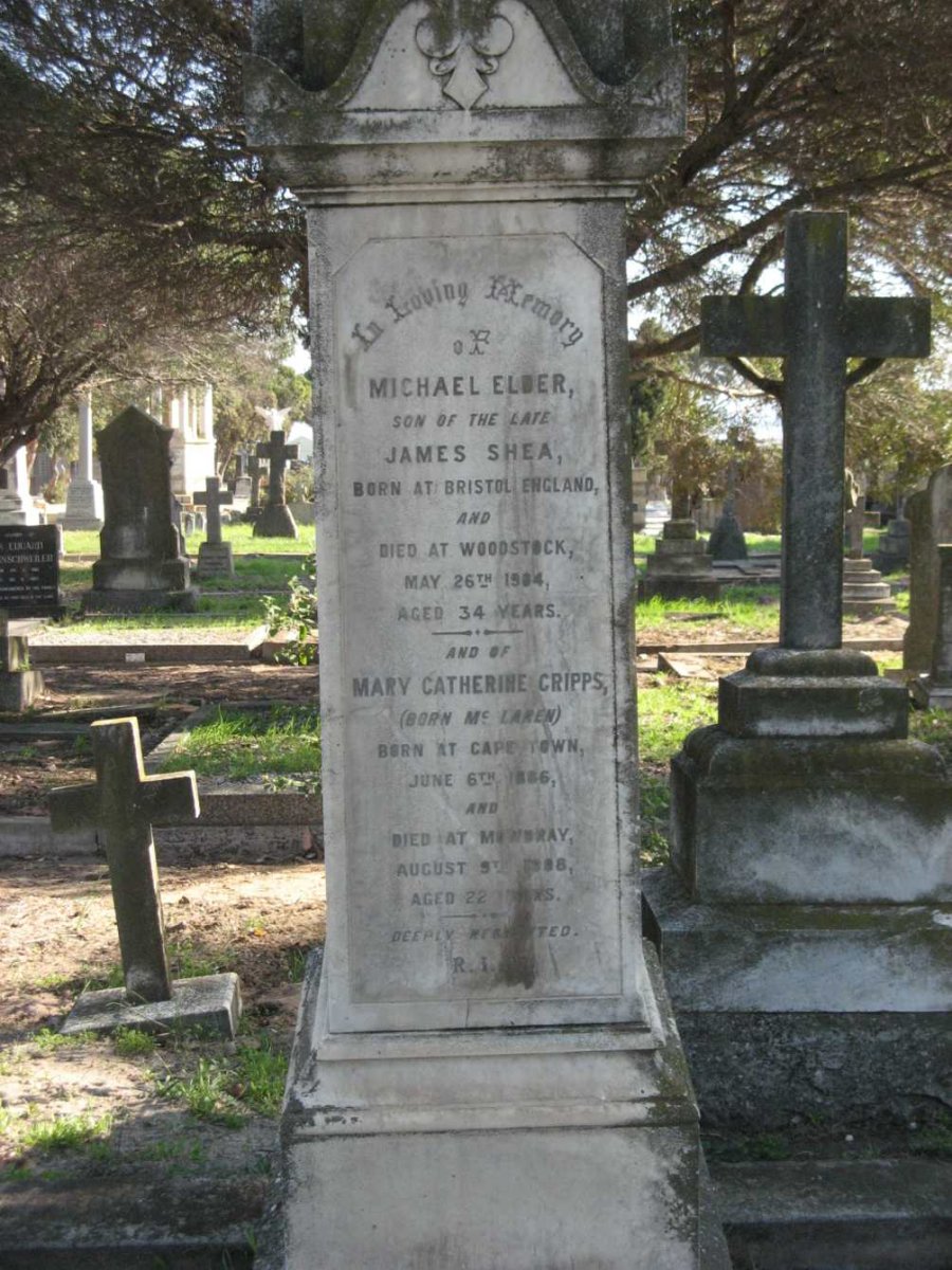 SHEA Michael Elder -1904 :: CRIPPS Mary Catherine nee Mc LAREN 1866-1908
