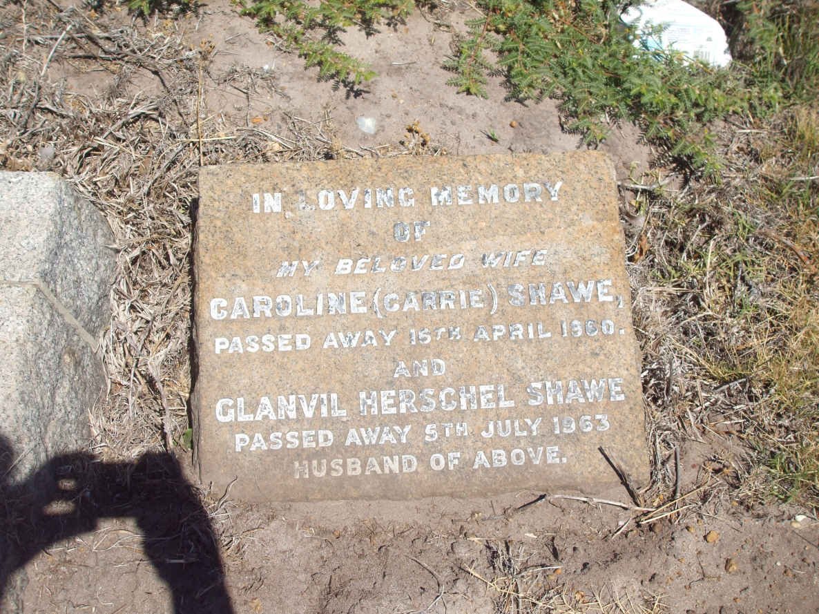SHAWE Glanvil Herschel -1963 &amp; Caroline -1960