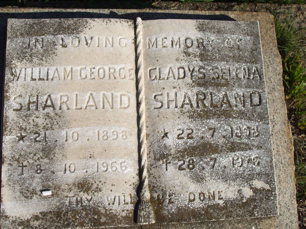 SHARLAND William George 1898-1966 &amp; Gladys Selena 1898-1976