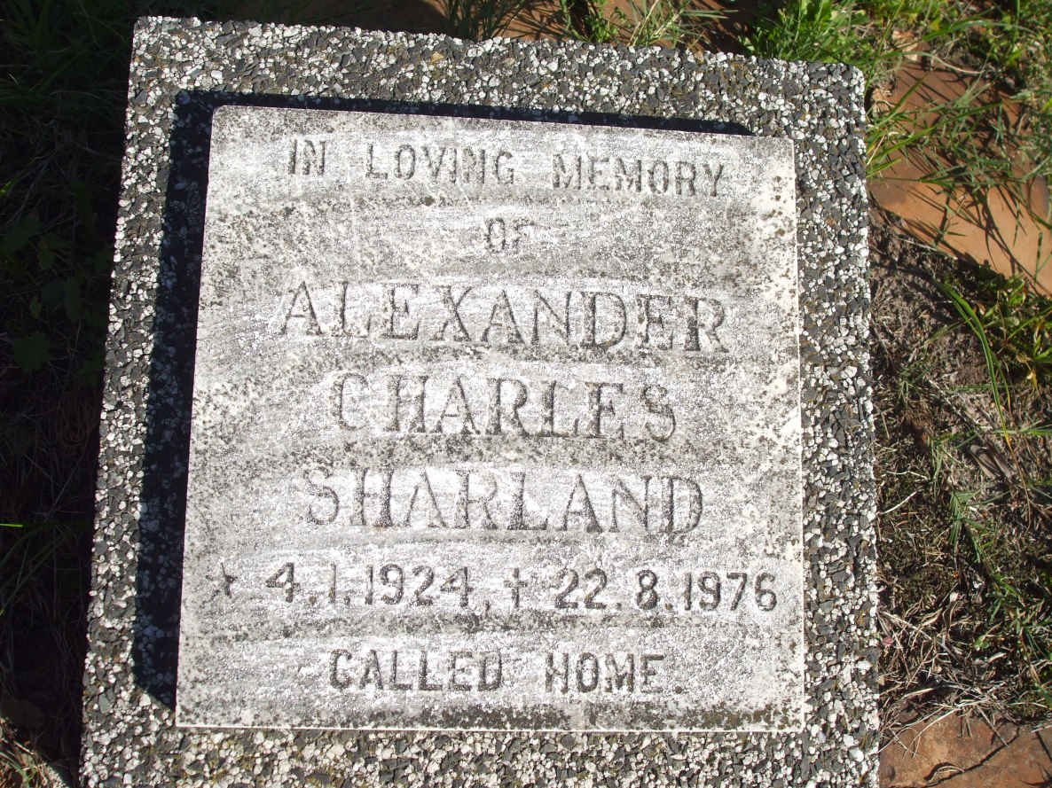 SHARLAND Alexander Charles 1924-1976