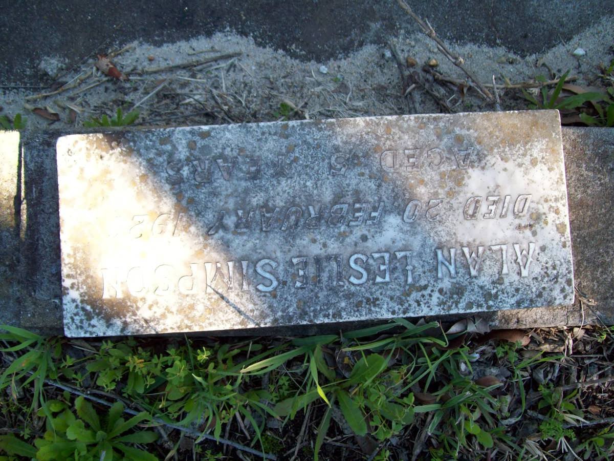 SIMPSON Alan Leslie -19?