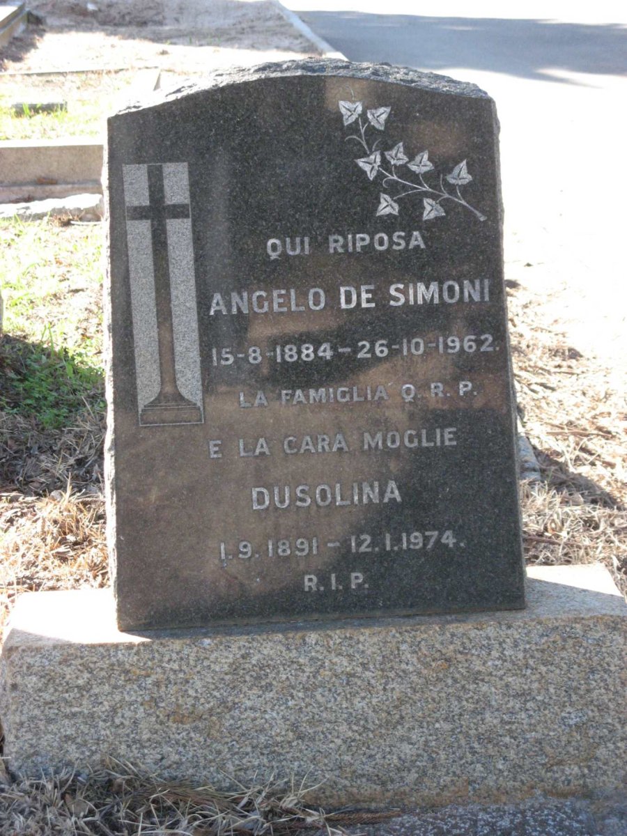 SIMONI Angelo, de 1884-1962 &amp; Dusolina 1891-1974