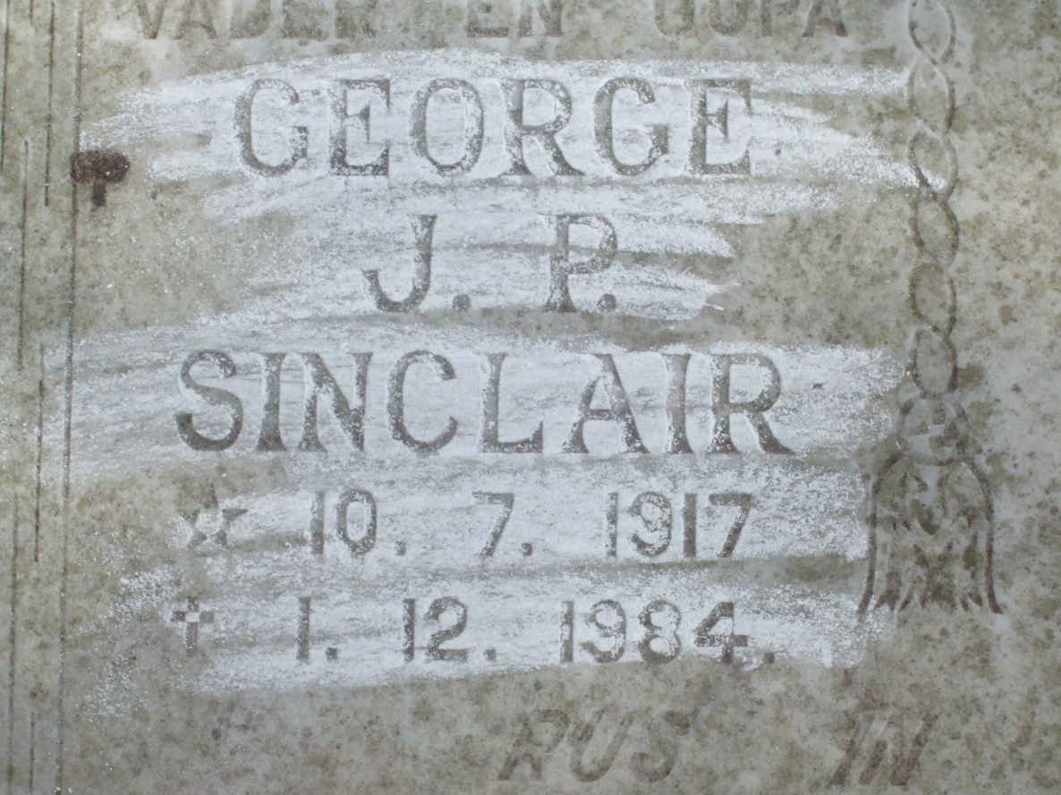 SINCLAIR George J.P. 1917-1984