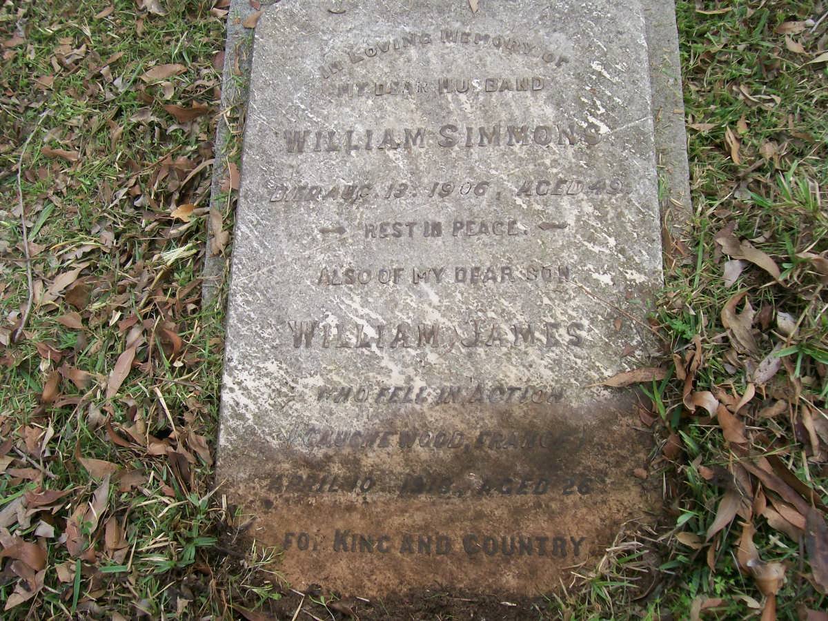 SIMMONS William -1906 :: William James -1916
